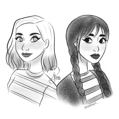 Enid and Wednesday