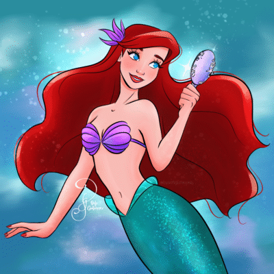 Ariel with Mirror